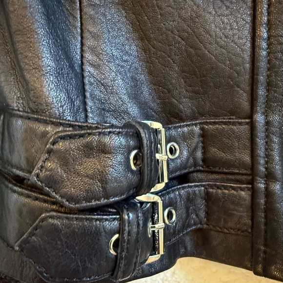 MICHAEL Michael Kors Leather Jacket Size Large - Picture 7 of 16